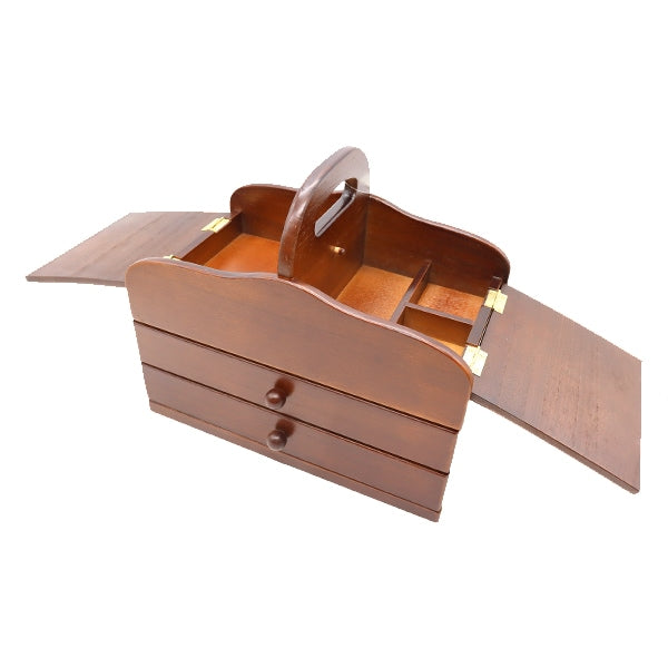 바느질 상자 "나무소잉박스 다크 브라운 WS-01-DB]