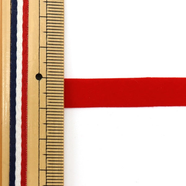 Ribbon "Belita about 10mm width x about 90cm winding red R102" Omae