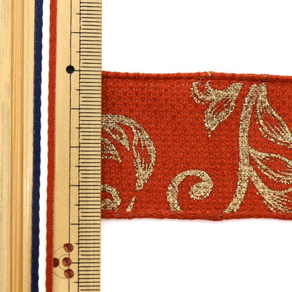 Ribbon "Hylagi about 38mm width x about 2.5m roll red R114" Omae