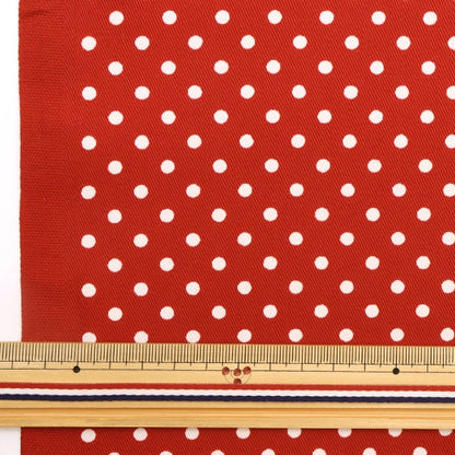 [De la cantidad 5] Fabric "TWILL POLKA POLKA IMPRESOR MEDIO RED 88610-5-5"