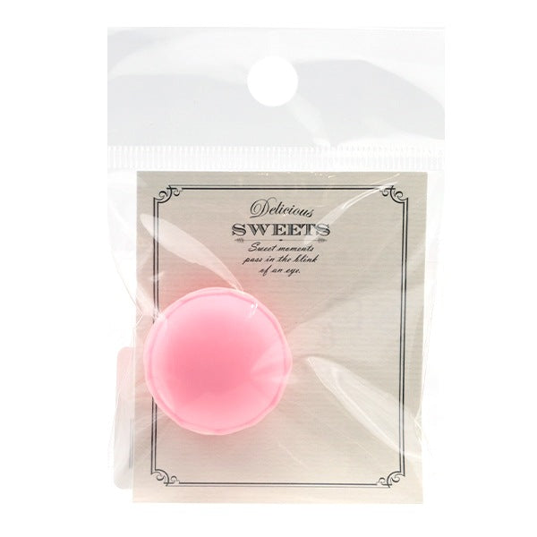 Accessory material "Sweets parts macaroon pink 1 piece RS-715" ERUBERU Elbert