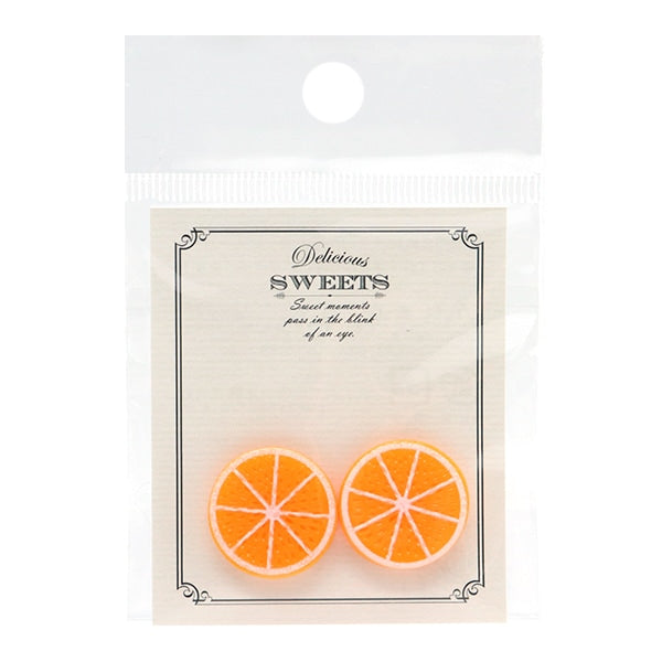 Accessories material "Sweets parts sliced ​​orange 2 pieces RS-722" Eruberu Elbert