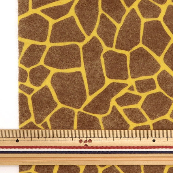 Fieltro "Patrón de animales de fieltro impreso de unos 30 cm x 40 cm Patrón de jirafa"