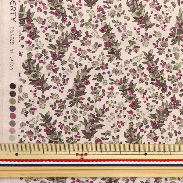 [De la cantidad 5] Fabric "Liberty Tanalone Cristabel Olive 3335035-J22a" [Yuzawa Yasu original]