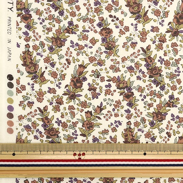 [De la cantidad 5] Fabric "Liberty Tanalone Cristabel Brown 3335035-J22b" [Yuzawaya original]