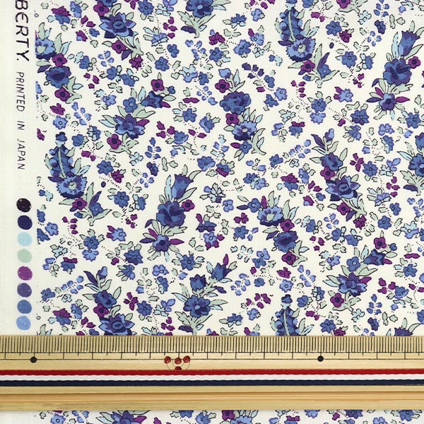 [De la cantidad 5] Fabric "Liberty Tanalone Cristabel Blue Violet 3335035-J22d" [Original de Yuzawaya]