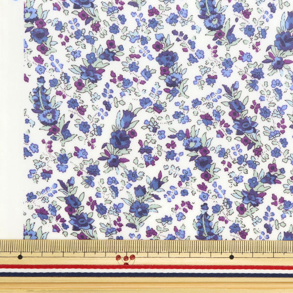 Tela "Liberty Liberty Print Lamined Cut Cross aproximadamente 30 cm x 50 cm Crystabel Blue Violet CR333335035J22d"