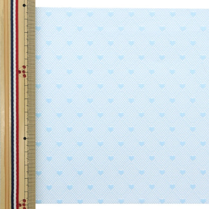 [Dalla quantità 5] Nastro "Tulle molleNastro Cuore circa 150 mm di larghezza blu M7020H-150"