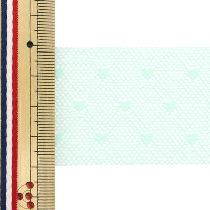 [수량 5에서] 리본 "소프트 튤리본 약 40mm 너비 민트 M7020H-40]