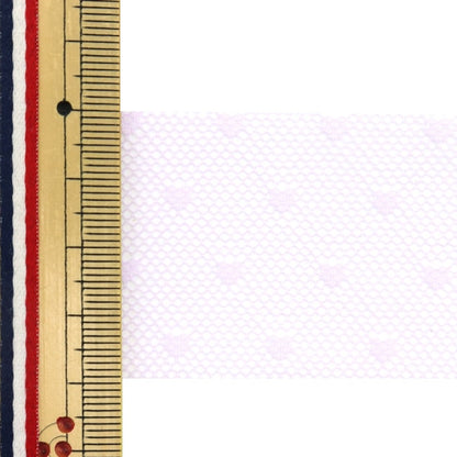 [수량 5에서] 리본 "소프트 튤리본 약 40mm 너비 바이올렛 M7020H-40]