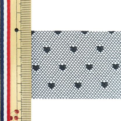 [수량 5에서] 리본 "소프트 튤리본 약 40mm 너비 검은 m7020H-40]