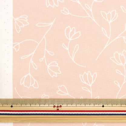 [De la cantidad 5] Fabric "Oxhomy Sister Line Dibujo Floral Pink Pink HS10490S-A"