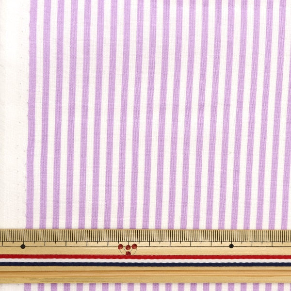 [Dalla quantità 5] tessuto "Scare Homy Collection Stripe Lavender DH10486S-C"