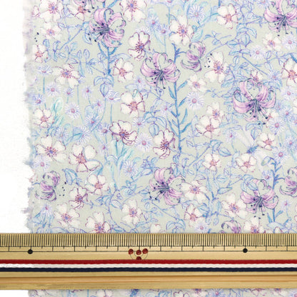 [Из количества 5] Ткань "Liberty Liberty Print Tanalone Mrs. Monro Light Grey 3635158-J22A" [Yuzawaya Original]