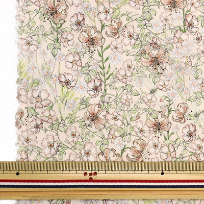 [الكمية من 5] قماش "LIBERTY Liberty Print Tana Lawn Mrs. Monroe Pink Beige 3635158-J22B" [Yuzawaya Original]