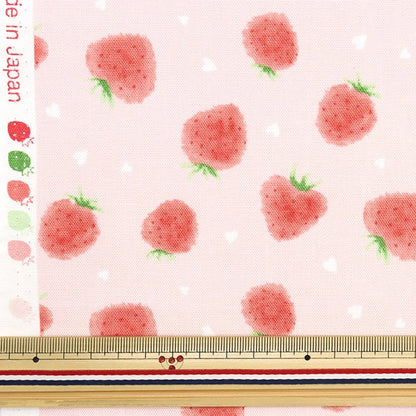 [From quantity 5] Fabric 『Oxford Strawberry pink COCA-STAWB22B]