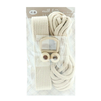 Набор ленты из ручной работы "Milk Ratte Antibacterial Himotape Set Nuance Beige MLS-03"