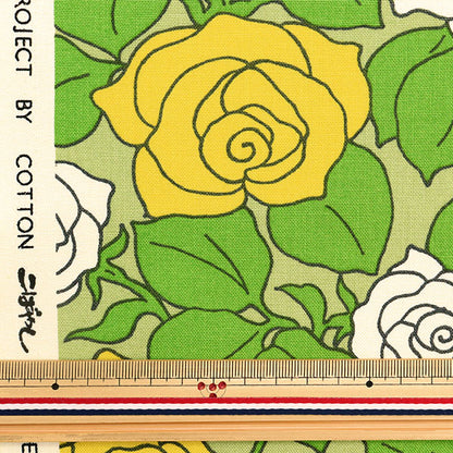 [Из количества 5] Ткань "Коллекция UKONO 10th Canvas France Barcho Yellow UP5855-C" COTTON KOBAYASHI