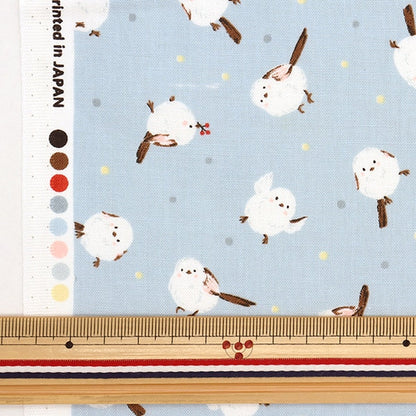 [From quantity 5] Fabric 『Sheeting Shimaenaga Mizuiro AP31803-2D]