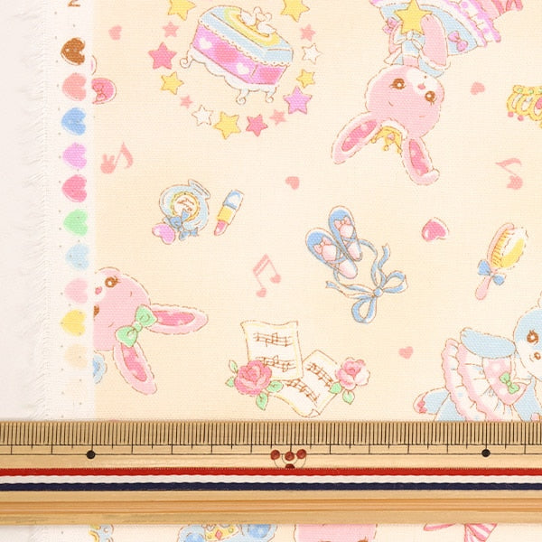 [De la cantidad 5] Fabric "Ox Vanilla Pop Bear AP31402-3a"