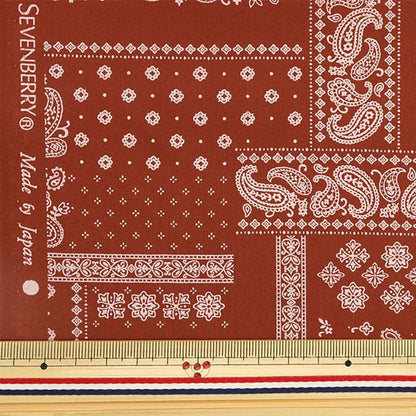 [Из количества 5] Ткань "Broad Bandana Pattern Red 82103-3-2"