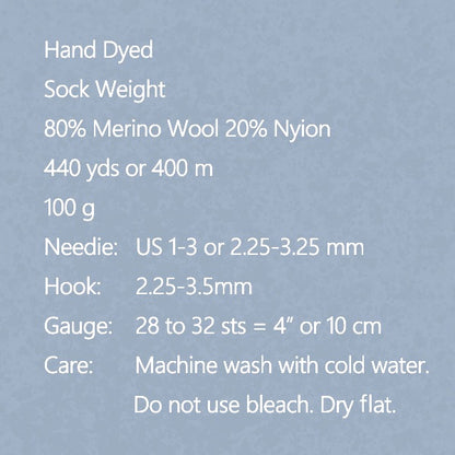 خيوط الجورب خيوط الغزل "Nokta Color 1207" صوف غوستو