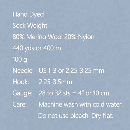 خيوط الجورب خيوط الغزل "لون نوكتا 1216" صوف غوستو