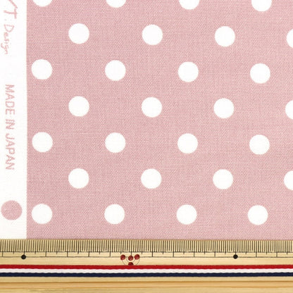 [De la cantidad 5] Fabric "Ox Nuance Dot Pink Beige Ypl-Dot-A"