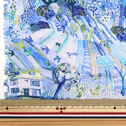 [À partir du 5] tissu "Liberty tissu tanalone Royal Oak House 3637281-ye" Liberty Japan Liberty Japan