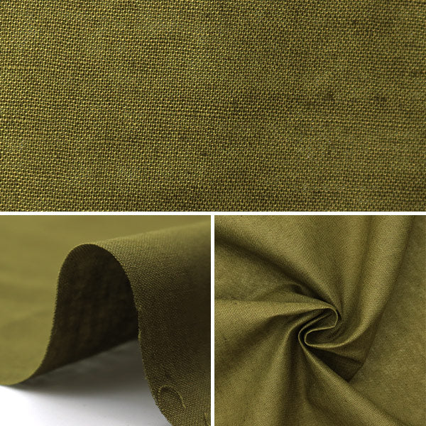 [De la quantité 5] tissu "coton linensoning olive clseaching-i"