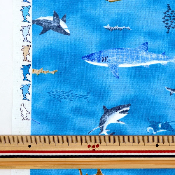 [De la quantité 5] tissu "Broad Sea Friend Blue SP2311-15c"