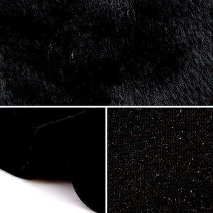 Fabric "Stuffed toy / doll fabric bore about 45 × 30cm cut cross black C-2440-32"