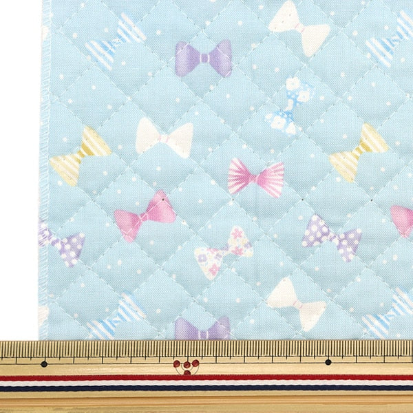 Fabric 『SheetingQuilt petite collection Ribbon Cut Cloth Approximately 106 x 50cm Mizuiro CQ-PTC-RIB-B]