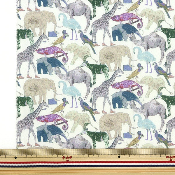 [De la quantité 5] tissu "Liberty tissu tanalone Imprime Cue pour le zoo 3634160-de" Liberty Japan