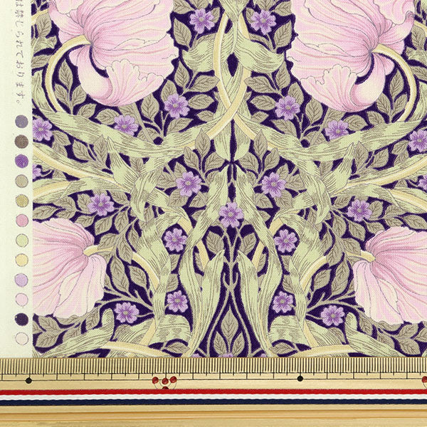 [De la cantidad 5] Fabric "Hojas V&A PinPanel Purple VA10004-C"