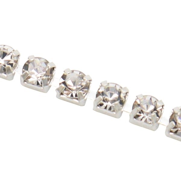 Handicraft bracket "Crystal Color Chain Long about 2mm x 30cm Crystal/Silver CC-14" Beauty Nailor