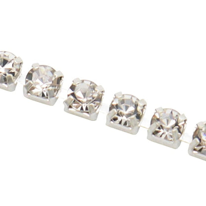 Handicraft bracket "Crystal Color Chain Long about 2mm x 30cm Crystal/Silver CC-14" Beauty Nailor