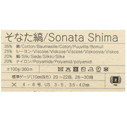 Spring / summerYarn "Kanakata Striped 1008 Color" Noro Eisaku Noro