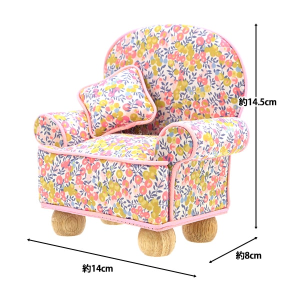 Pin cushion "Liberty Fabric interior pink cushion Pi-36300116AE"