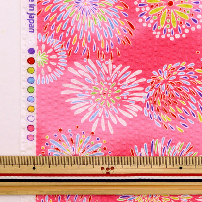 [From quantity 5] Fabric "Ripple Hanabi Pink 38115-1B"