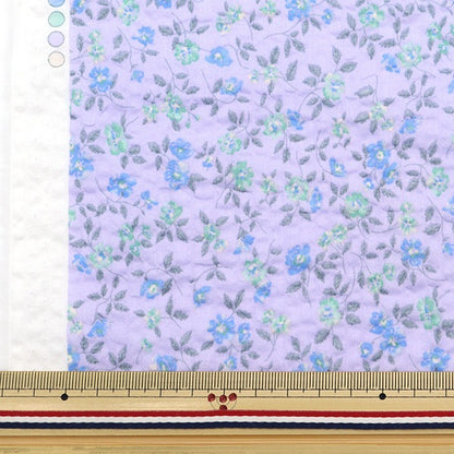 [From quantity 5] Fabric "80 Lone Ripple Processing Anti Clitter Flower Lavender SC10504-C"