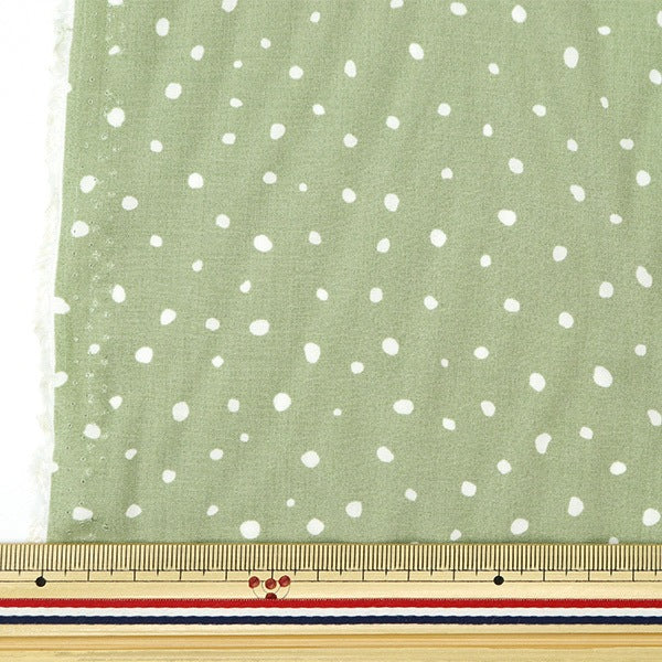 [الكمية من 5] قماش "Melty Rayon Dalmatian Green RYPT-DA-B"