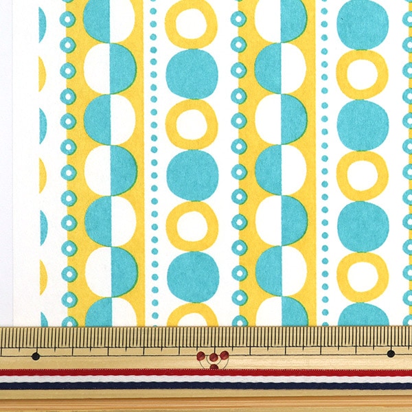 Washi "Машина Machigirou Zen Paper Scandinavian Pattern 34 Жем Желтый Hokuou34"