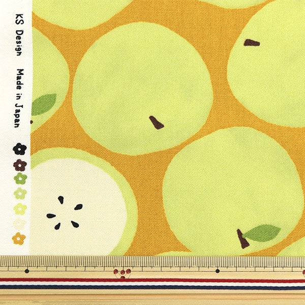 [من الكمية 5] القماش "Oxford Apple Pattern Pear Yellow SOPOA-OMENA-C" [Yuzawaya Original]