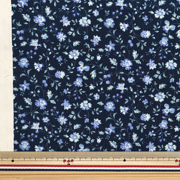 [From quantity 5] Fabric "Broad Mini Sara Sara Navy 4224-1-3"