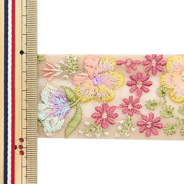 [From quantity 5] HandicraftTrim 『2022 Indian embroidery trim 45198C]