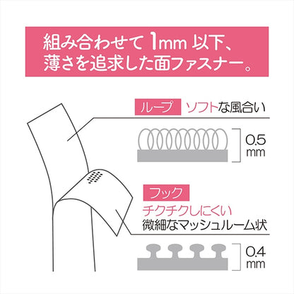 سطحسحاب ``الجانب ضئيلةسحابغير لاصق، نوع رفيع للغاية، أبيض، حوالي 2.5 سم عرض × 15 سم SUN51-110 بوصة SUNCOCCOH KIYOHARA