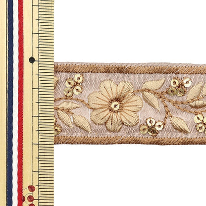 [From quantity 5] HandicraftTrim 『2023 Indian embroidery trim 45641#8』
