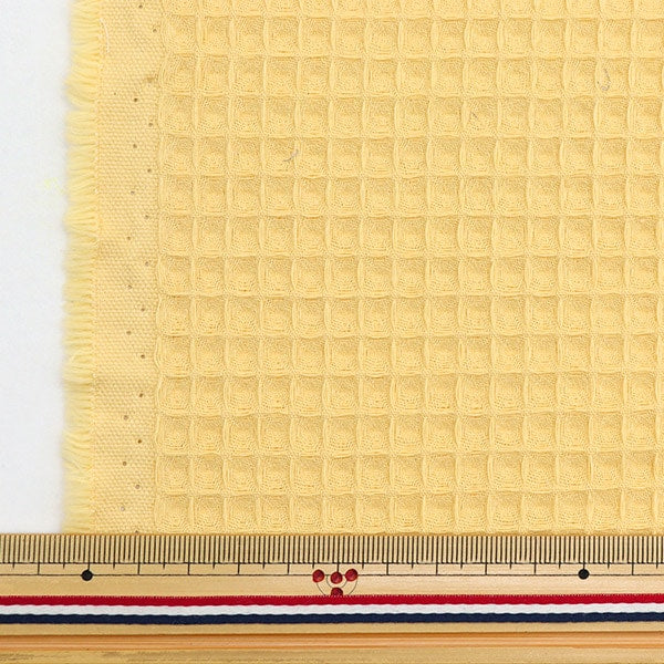 [De la cantidad 5] Fabric "Domotex Rich Waffle Vanilla Domo-Wa2"