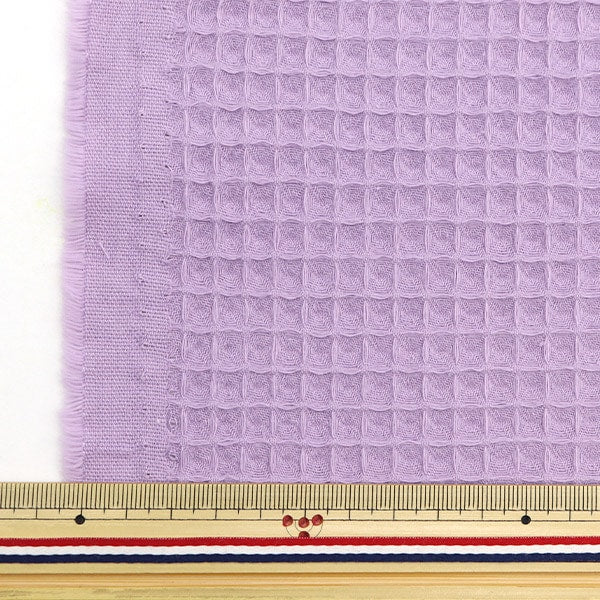 [De la cantidad 5] Fabric "Domotex Rich Waffle Macaron Purple Domo-Wa4"